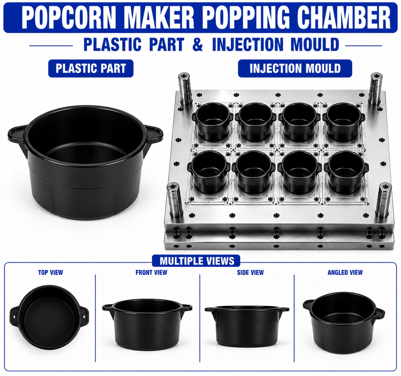 Popcorn Maker Plastic Popping Chamber Mould and Moulding Service